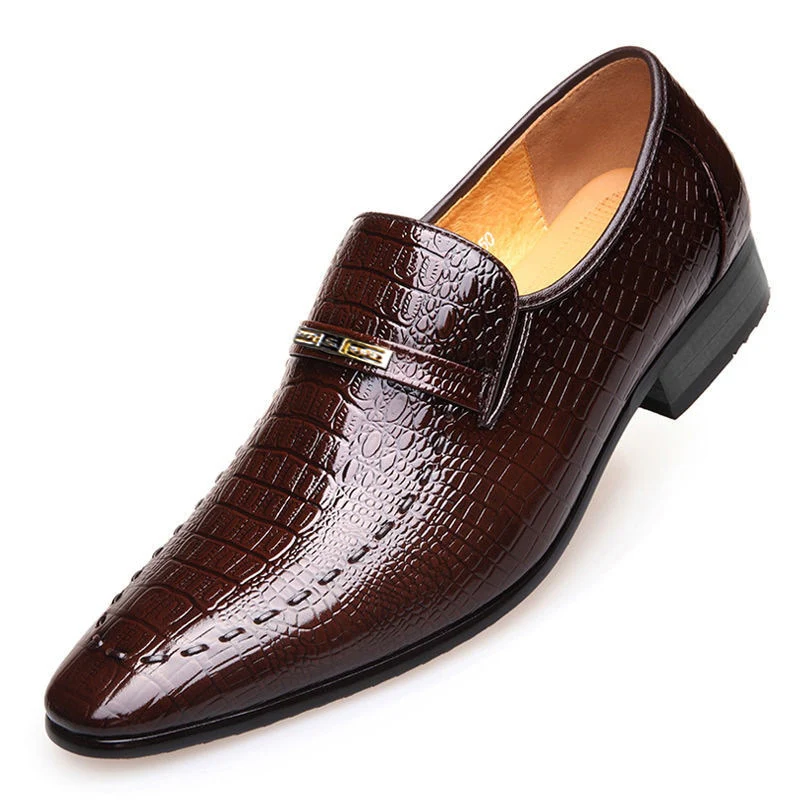 Leather Shoes Mens PU Luxury Crocodile Pattern Men Business Dress Shoes Casual Social Shoe Male Wedding Footwear Zapatos Hombre - Image 7