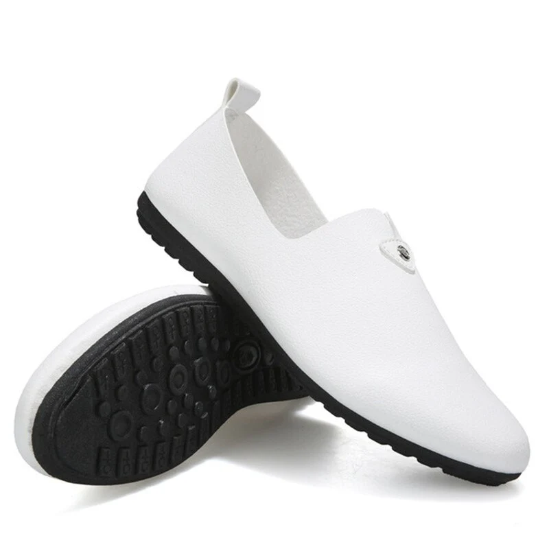 Leather Slip on Black Driving Shoes Brand  Italian Men Loafers Moccasins 2021 Fashion Loafers Shoes Men's Casual Shoes Non-slip - Image 5