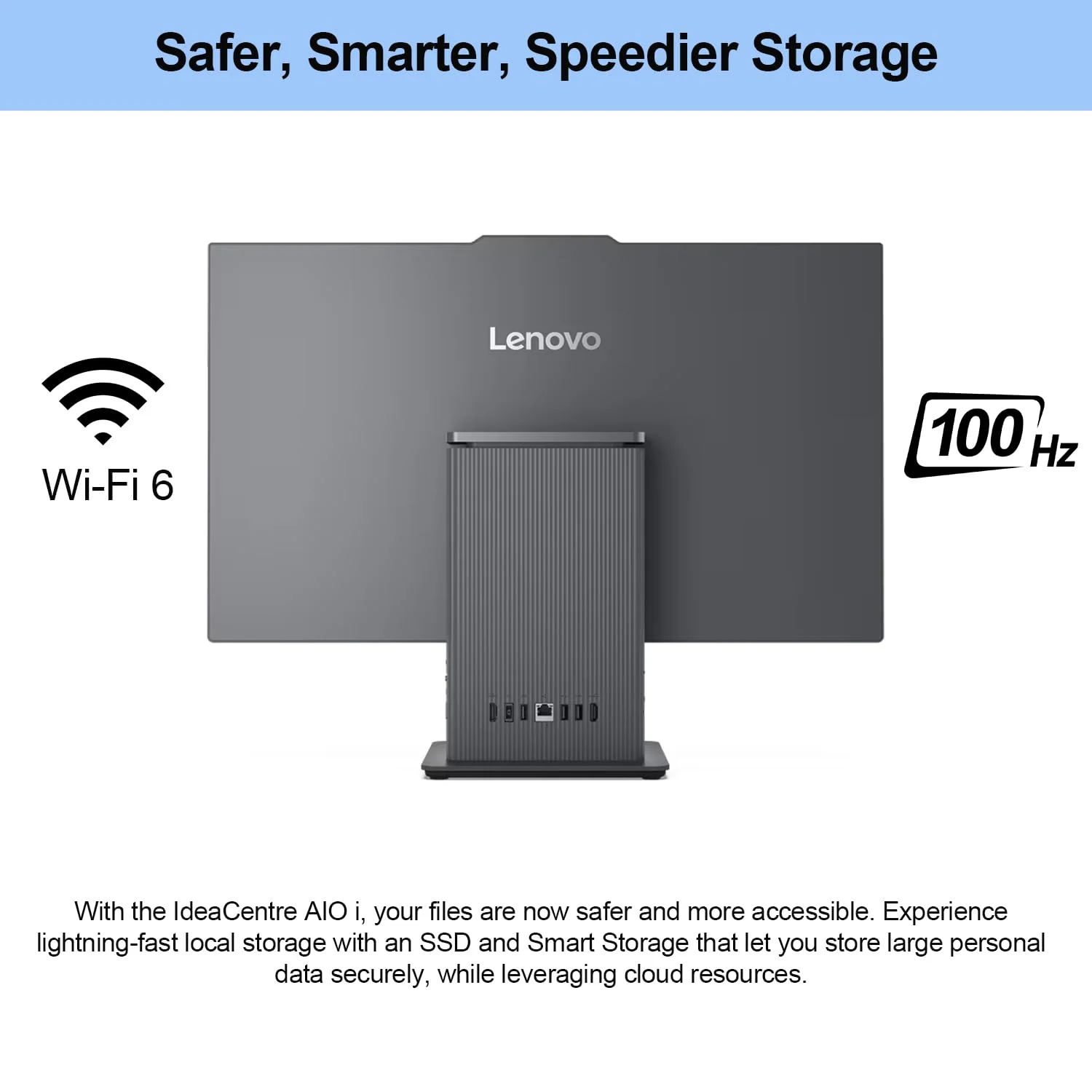 Lenovo 2024 IdeaCentre I Business All-in-One, 27" FHD Touchscreen 100Hz, Intel Core i5-13420H, 16GB DDR5 RAM, 512GB SSD, Wireless Charging Base, Wireless KB & Mouse, Wi-Fi 6, Windows 11 Pro, Grey - Image 5