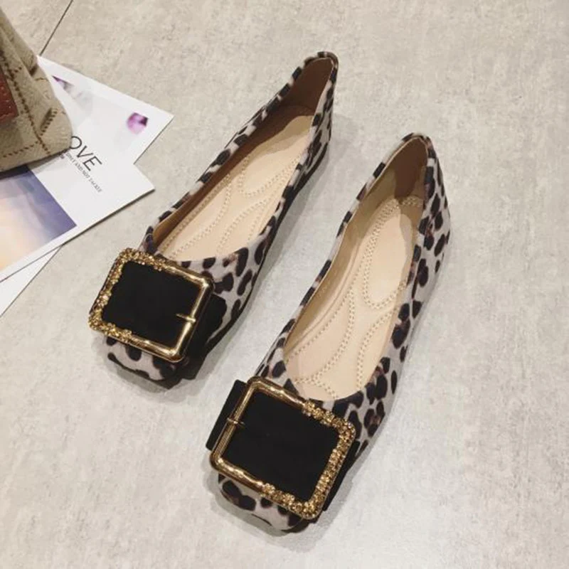Leopard Shoes Women Flats Casual Slip-on Boat Shoes Woman Footwear Elegant Ladies Shoes - Image 2