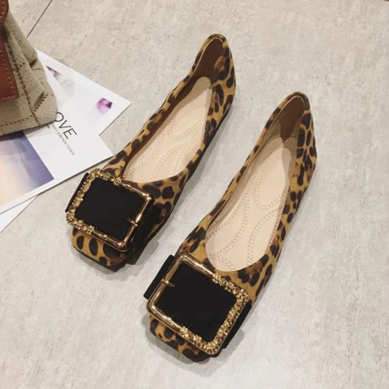 Leopard Shoes Women Flats Casual Slip-on Boat Shoes Woman Footwear Elegant Ladies Shoes - Image 3