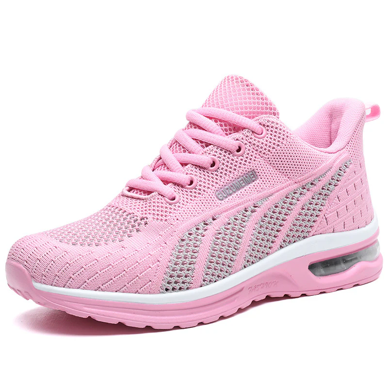 Lightweight Breathable Air Cushion knitted Running Shoes, Women's Footwear - Image 17