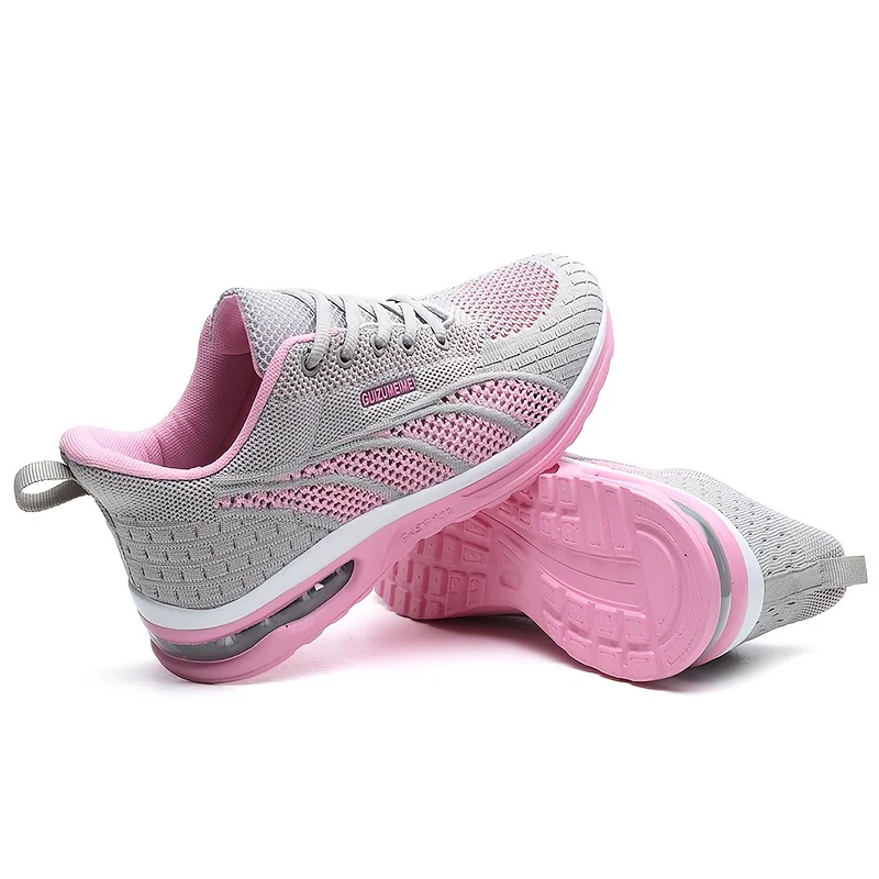 Lightweight Breathable Air Cushion knitted Running Shoes, Women's Footwear - Image 6