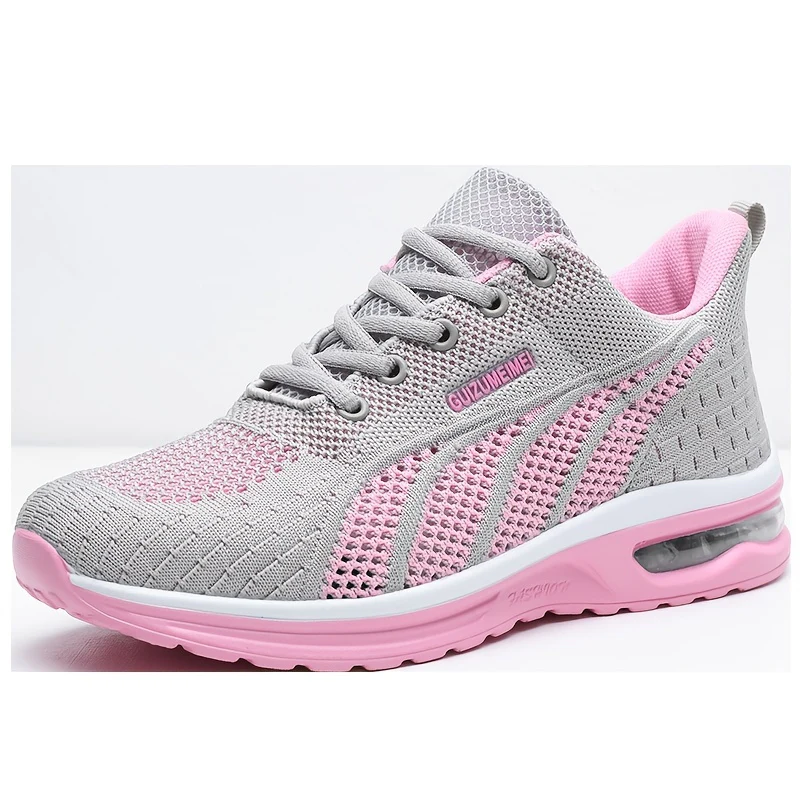 Lightweight Breathable Air Cushion knitted Running Shoes, Women's Footwear - Image 8