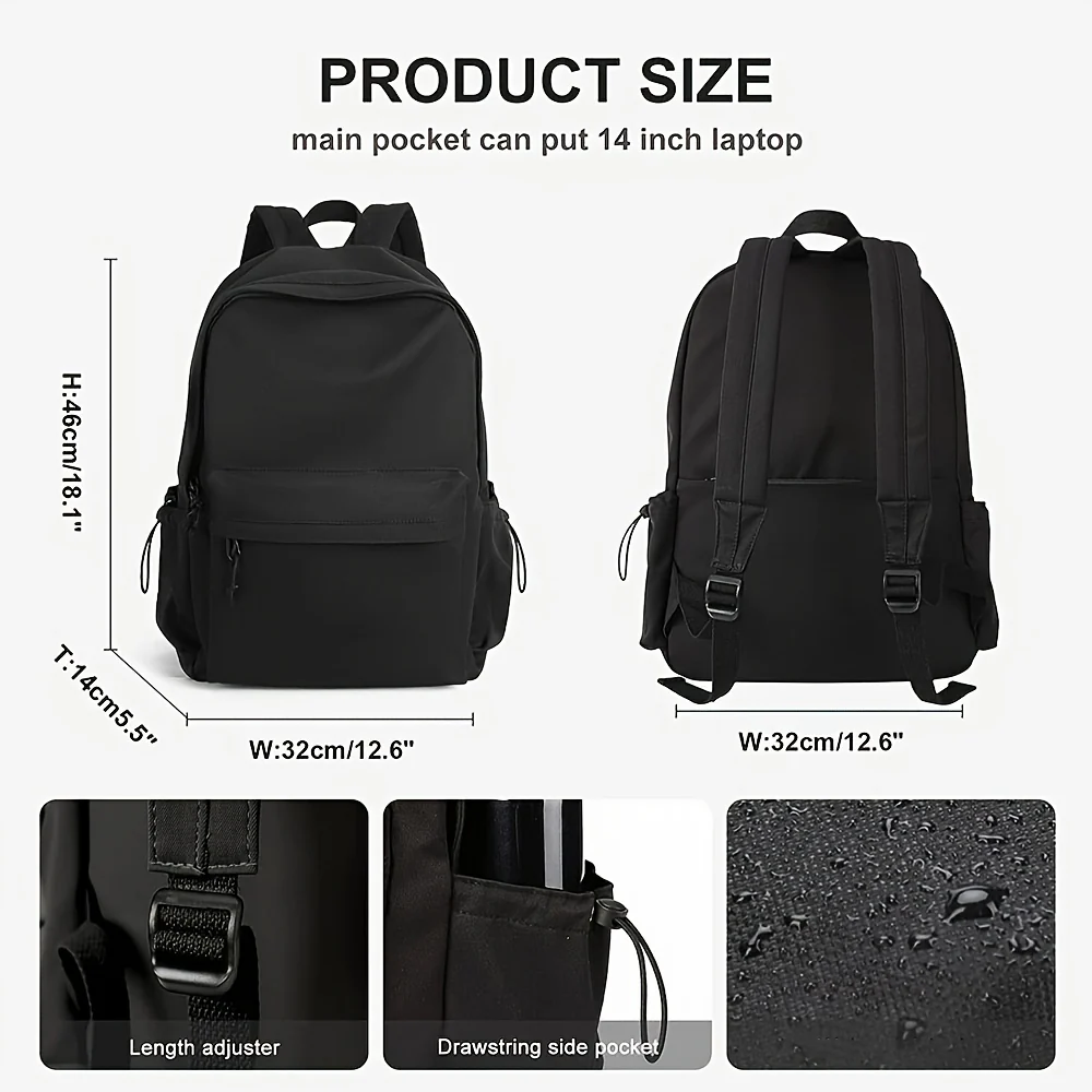 Lightweight Casual Laptop Backpack For For Men And Women, School Book Bag For College - Image 3