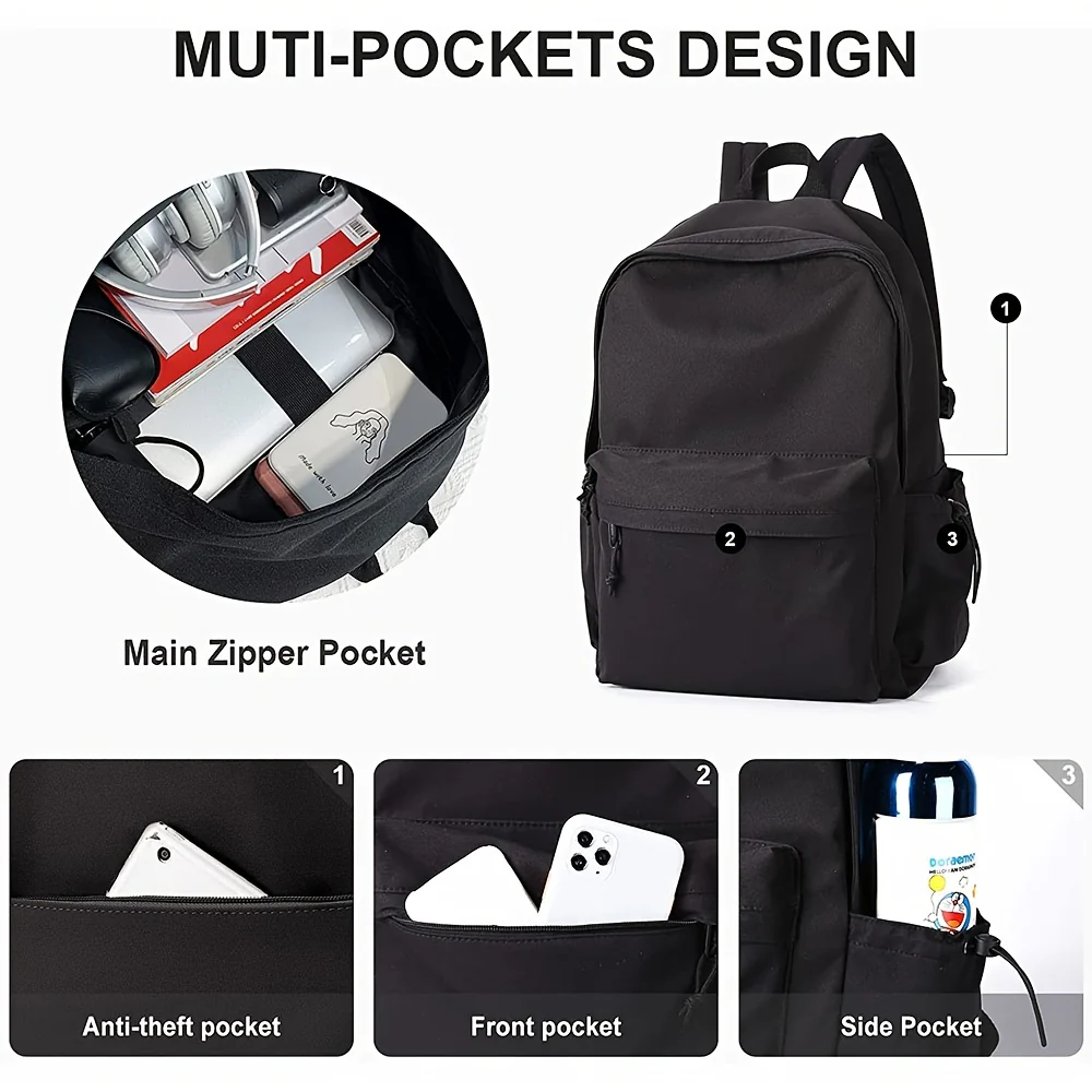 Lightweight Casual Laptop Backpack For For Men And Women, School Book Bag For College - Image 4