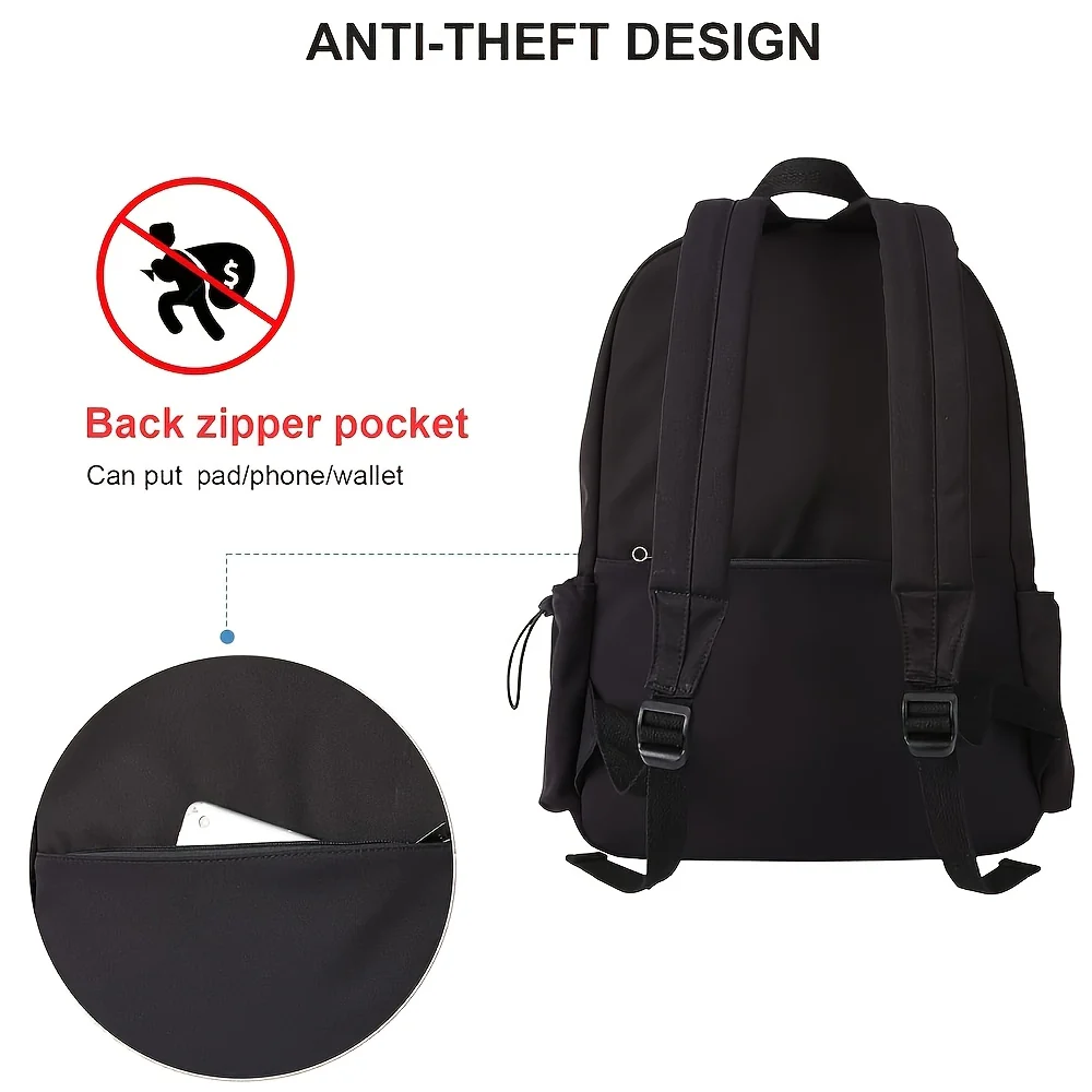 Lightweight Casual Laptop Backpack For For Men And Women, School Book Bag For College - Image 5