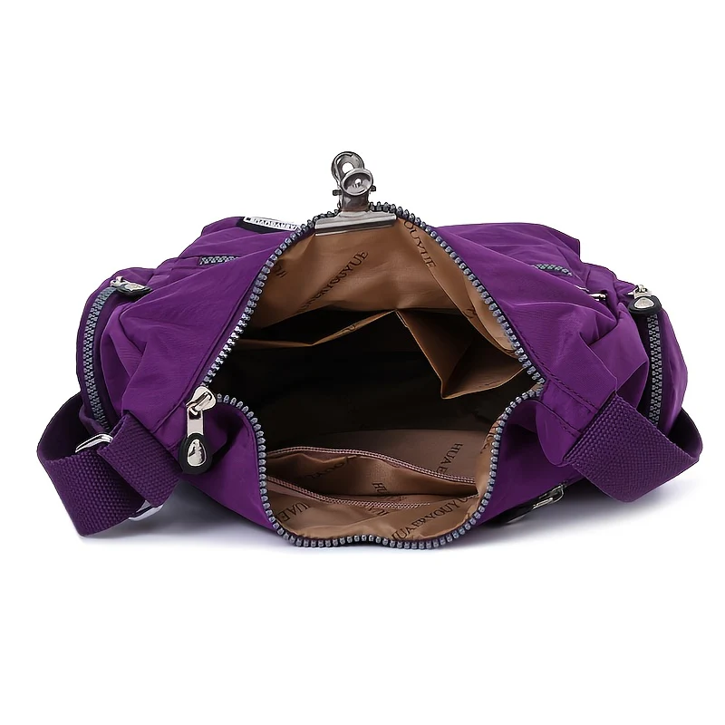 [Lightweight Square Bag] Lightweight Multi-Pocket Square Bag | Unisex Messenger Bag for Men and Women, Travel Shoulder Crossbody Bag - Image 4