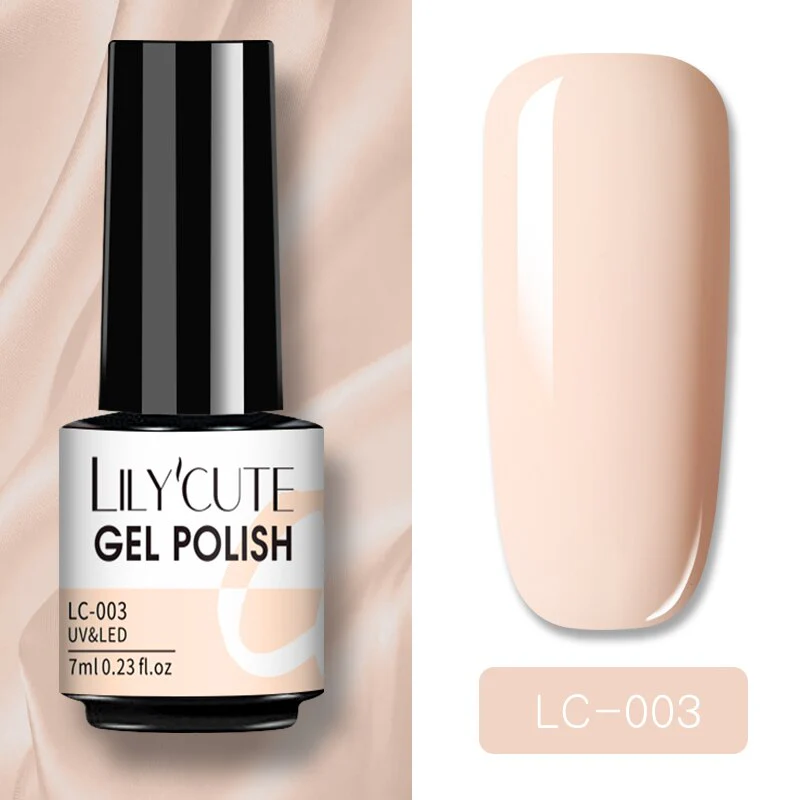 LILYCUTE 7ml Glitter Sequins Nail Gel Polish Gel Rose Gold Semi Permanent Hybrid Nail Art DIY Design Varnish - Image 28