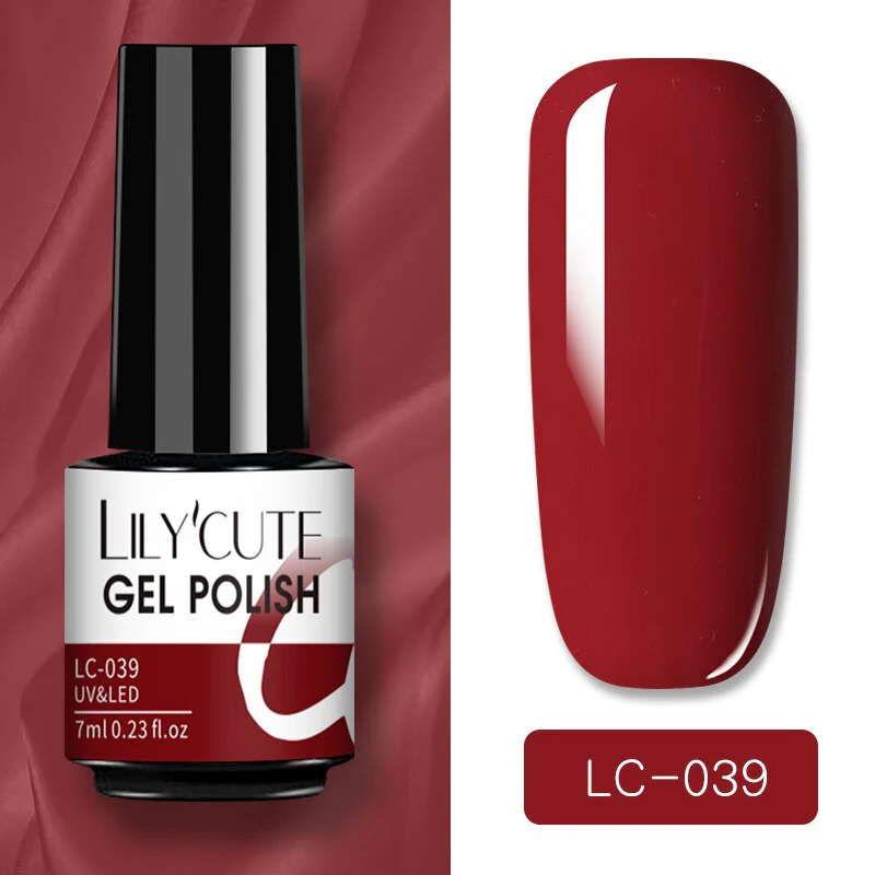 LILYCUTE 7ml Glitter Sequins Nail Gel Polish Gel Rose Gold Semi Permanent Hybrid Nail Art DIY Design Varnish - Image 29
