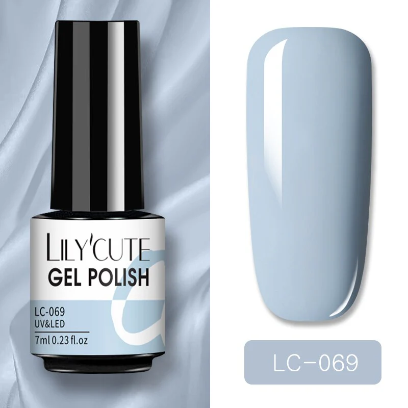 LILYCUTE 7ml Glitter Sequins Nail Gel Polish Gel Rose Gold Semi Permanent Hybrid Nail Art DIY Design Varnish - Image 3