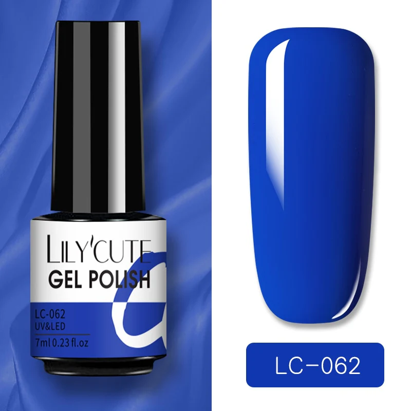 LILYCUTE 7ml Glitter Sequins Nail Gel Polish Gel Rose Gold Semi Permanent Hybrid Nail Art DIY Design Varnish - Image 37