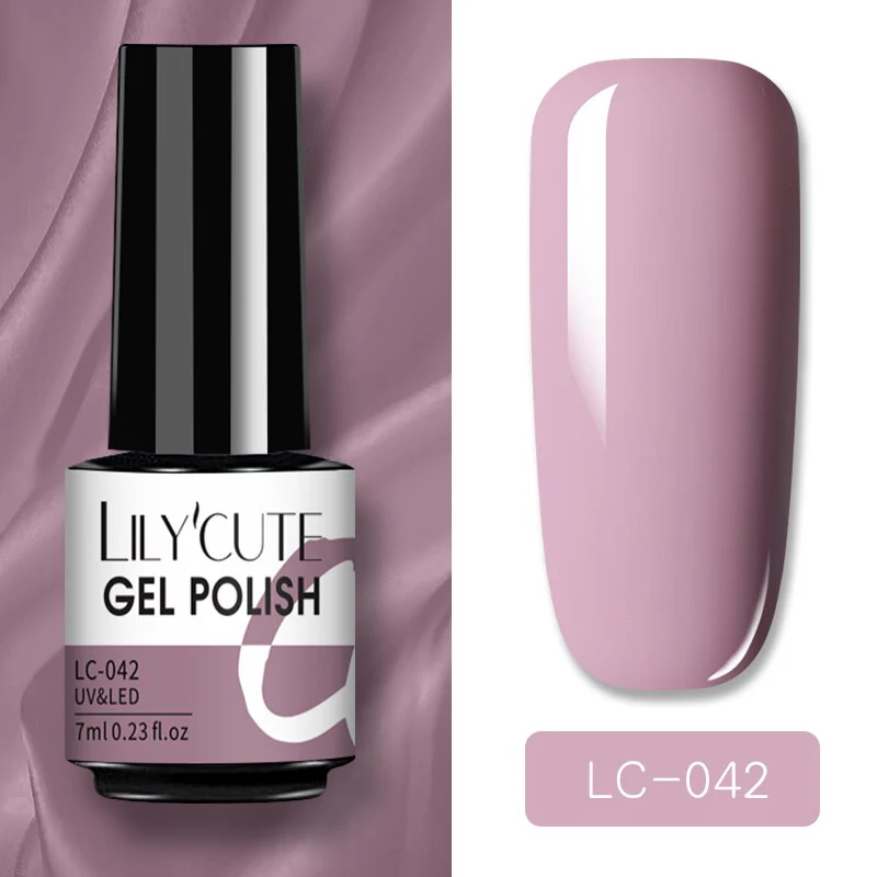 LILYCUTE 7ml Glitter Sequins Nail Gel Polish Gel Rose Gold Semi Permanent Hybrid Nail Art DIY Design Varnish - Image 46
