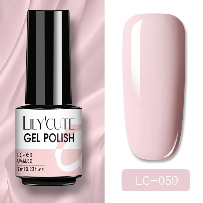 LILYCUTE 7ml Glitter Sequins Nail Gel Polish Gel Rose Gold Semi Permanent Hybrid Nail Art DIY Design Varnish - Image 6