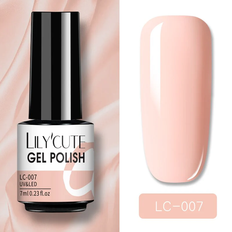 LILYCUTE 7ml Glitter Sequins Nail Gel Polish Gel Rose Gold Semi Permanent Hybrid Nail Art DIY Design Varnish - Image 77