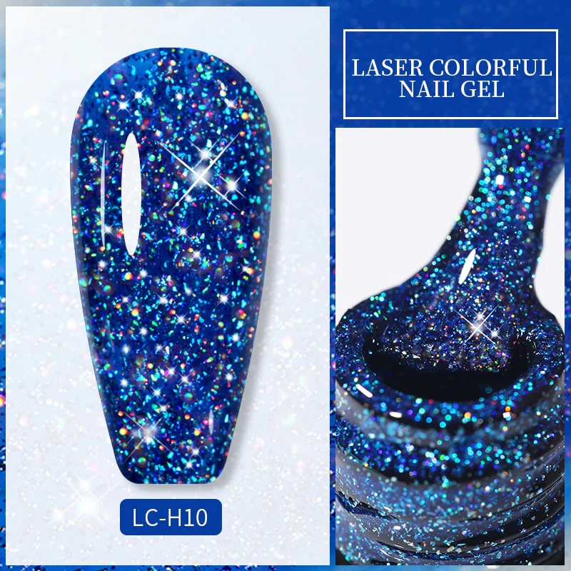 LILYCUTE 7ml Glitter Sequins Nail Gel Polish Gel Rose Gold Semi Permanent Hybrid Nail Art DIY Design Varnish - Image 8