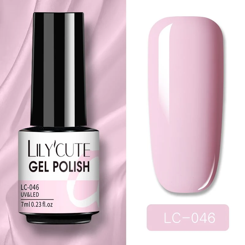 LILYCUTE 7ml Glitter Sequins Nail Gel Polish Gel Rose Gold Semi Permanent Hybrid Nail Art DIY Design Varnish - Image 80