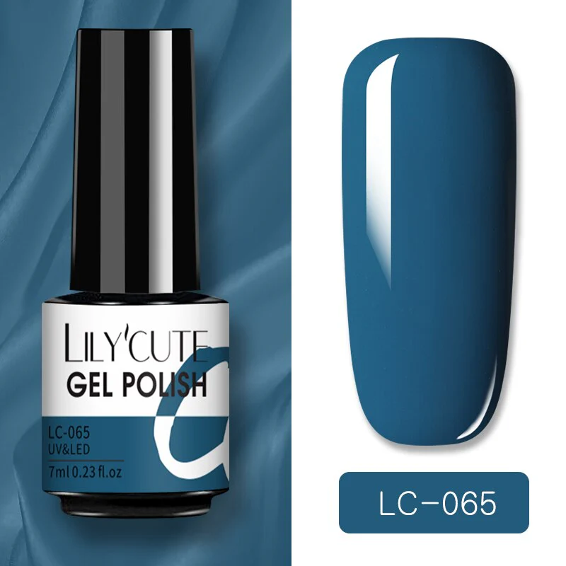 LILYCUTE 7ml Glitter Sequins Nail Gel Polish Gel Rose Gold Semi Permanent Hybrid Nail Art DIY Design Varnish - Image 9