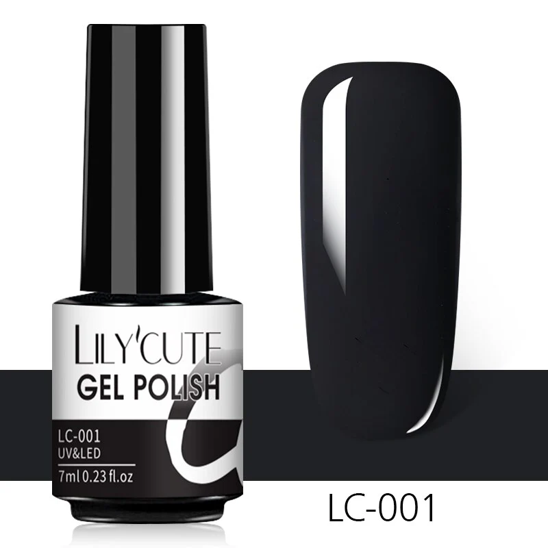 LILYCUTE 7ml Glitter Sequins Nail Gel Polish Gel Rose Gold Semi Permanent Hybrid Nail Art DIY Design Varnish - Image 92
