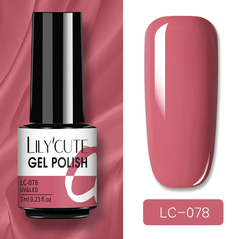 LILYCUTE 7ml Glitter Sequins Nail Gel Polish Gel Rose Gold Semi Permanent Hybrid Nail Art DIY Design Varnish - Image 97