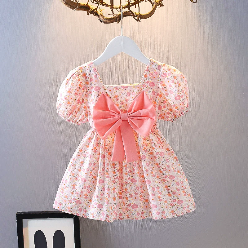 Little Girl Princess Floral-Print Dress - Image 6