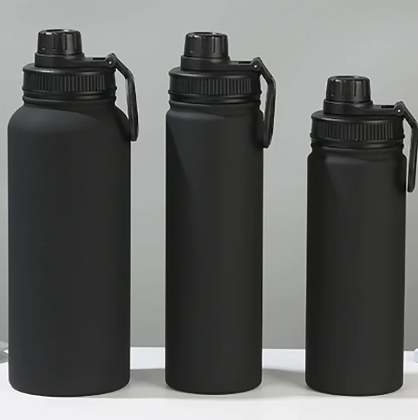 LOGO stainless steel insulated cup portable vacuum sports kettle outdoor large capacity hiking kettle space kettle insulated cup - Image 4