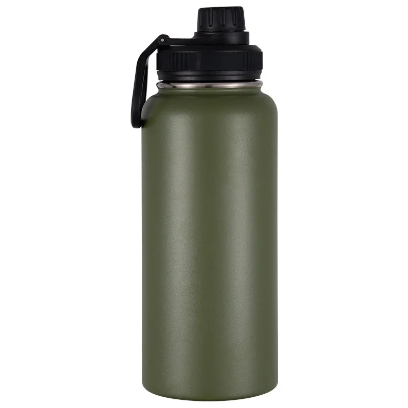LOGO stainless steel insulated cup portable vacuum sports kettle outdoor large capacity hiking kettle space kettle insulated cup - Image 8
