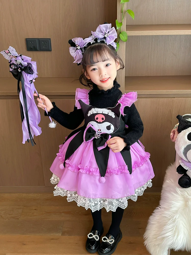 Lolita Christmas Girls Autumn and Winter Velvet Skirt - Image 5