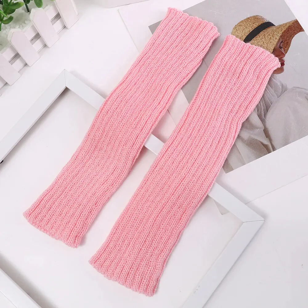 Long Fingerless Gloves Women Mitten Winter Arm Warmer Knitted Arm Sleeve Fashion Casual Soft Girls Clothes Punk Gothic Gloves - Image 12