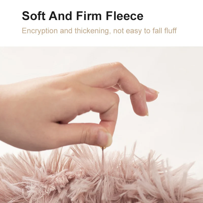 Long Plush Pet Soft Fleece Pad Thickened Pet Sleeping Mat Round Pet Blanket Bed Mat For Puppy Dog Cat Cushion Pet Accessories - Image 13
