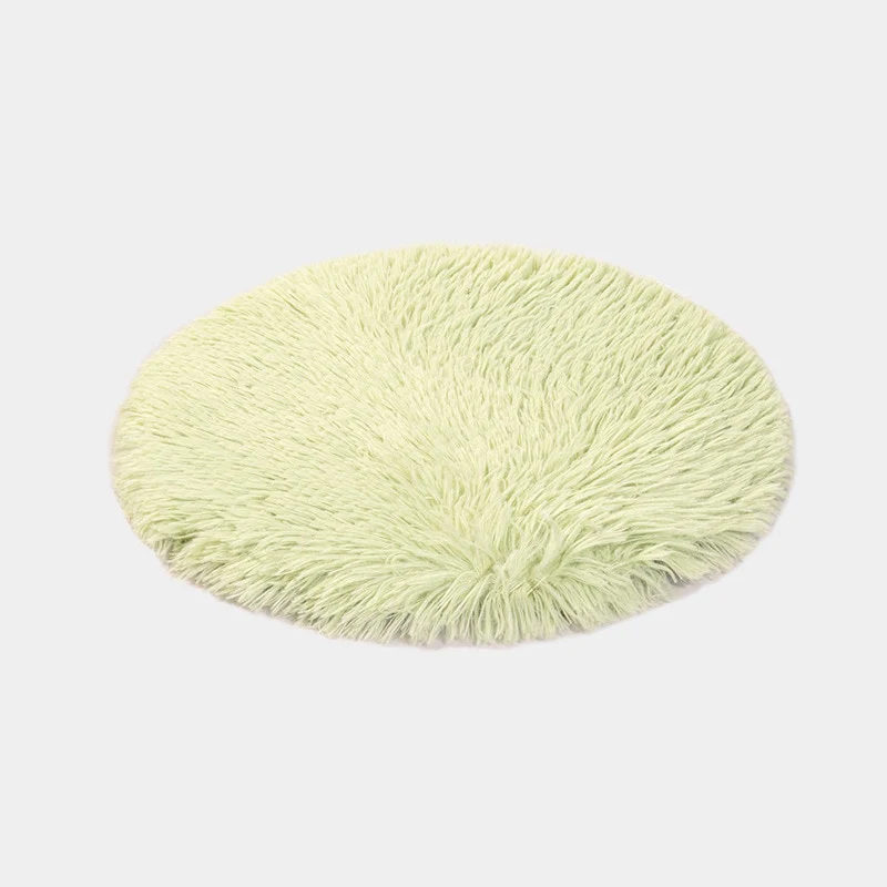 Long Plush Pet Soft Fleece Pad Thickened Pet Sleeping Mat Round Pet Blanket Bed Mat For Puppy Dog Cat Cushion Pet Accessories - Image 3
