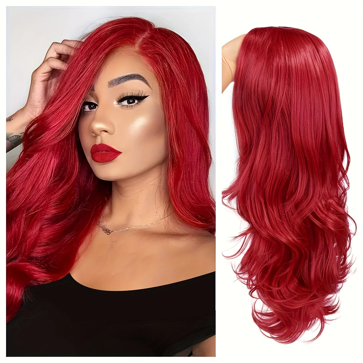 Long Wavy Wig Ombre Bluish Green Wigs Long Curly Ombre Color Hair Wigs Middle Part Synthetic Mermaid Green Wigs For Women Daily Party Cosplay - Image 12