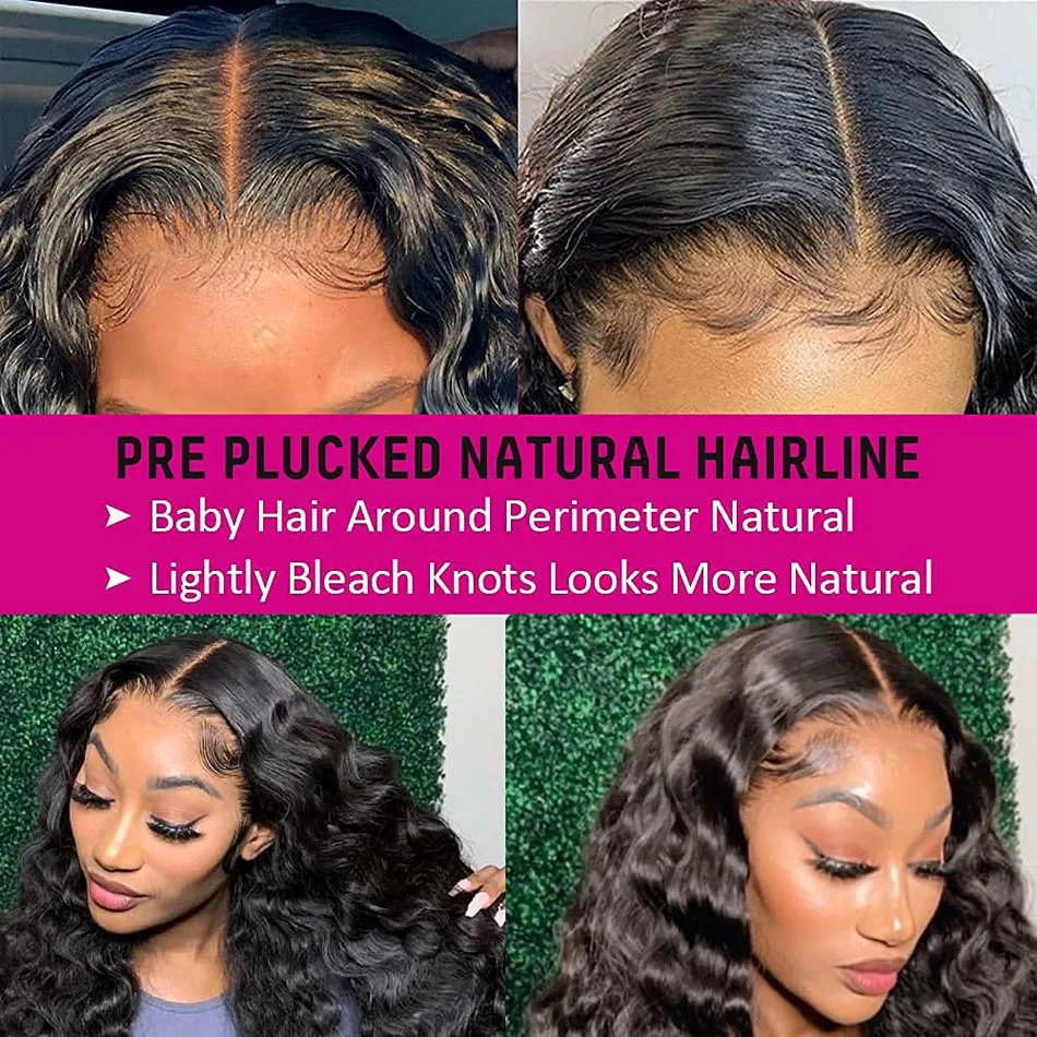 Loose Deep Wave Frontal Wig 13x6 HD Lace Frontal Human Hair Wigs For Women Brazilian 13x4 Lace Front Human Hair Wig Pre Plucked - Image 4