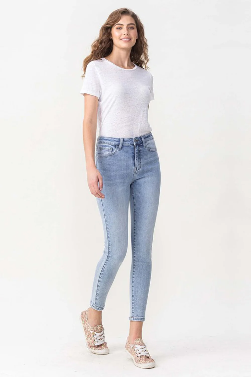 Lovervet Full Size Talia High Rise Crop Skinny Jeans - Image 4
