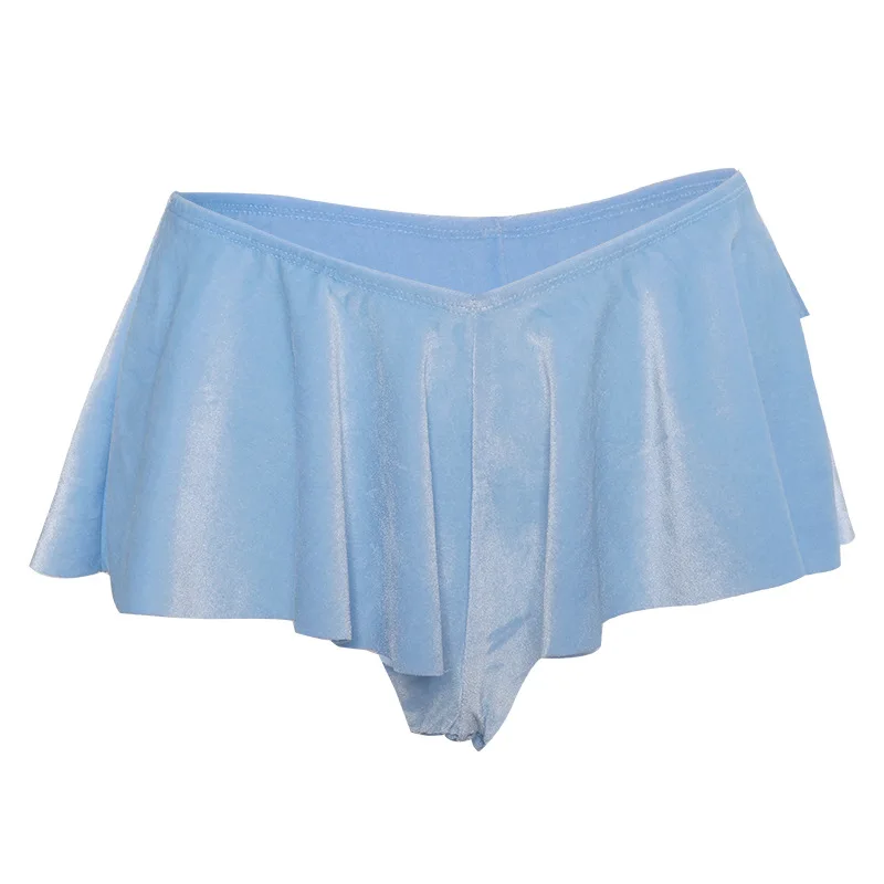 Low Waist Ruffles Sexy Shorts Skirts Sexy Women Solid Colors Elastic Waist Skinny Mini Shorts Skirt Summer Beach Party Club Wear - Image 9