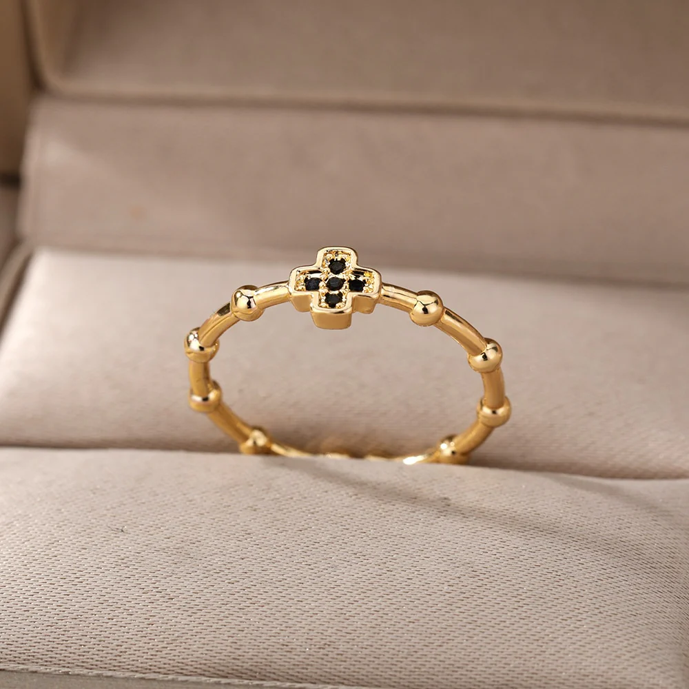 Lucky Turkish Evil Eye Rings For Women Opening Adjustable Stainless Steel Ring 2023 Trend Luxury Wedding Couple Jewelry Gift - Image 43