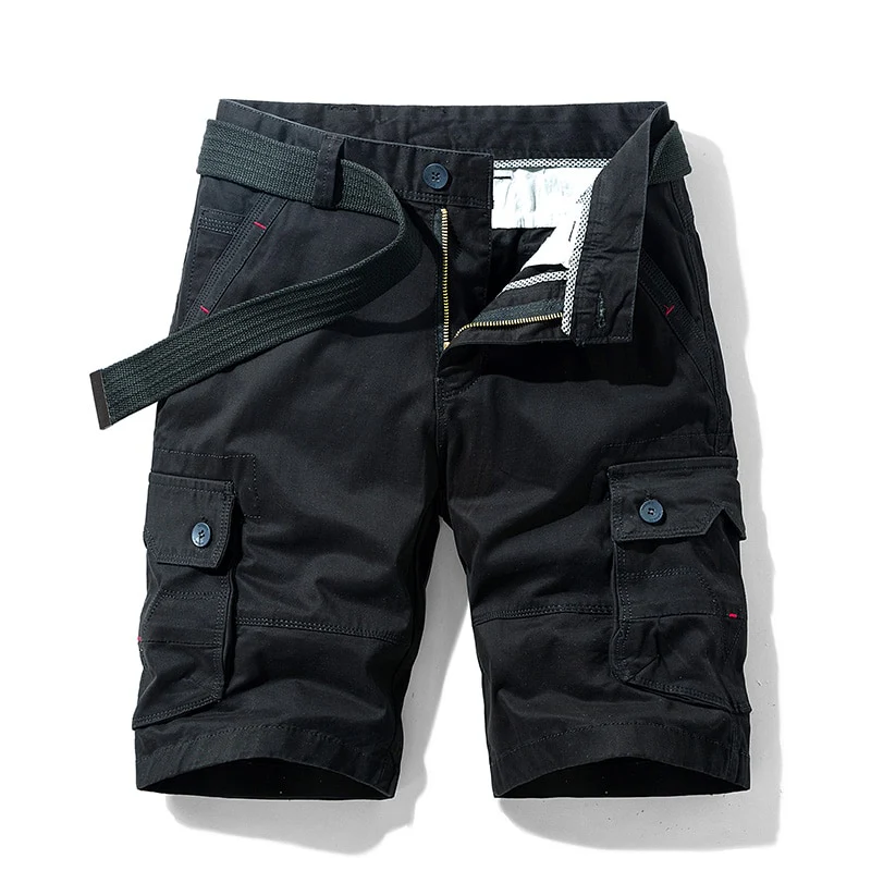Luulla Men 2021 Summer New Casual Vintage Classic Pockets Cargo Shorts Men Outwear Fashion Twill Cotton Camouflage Shorts Men - Image 11