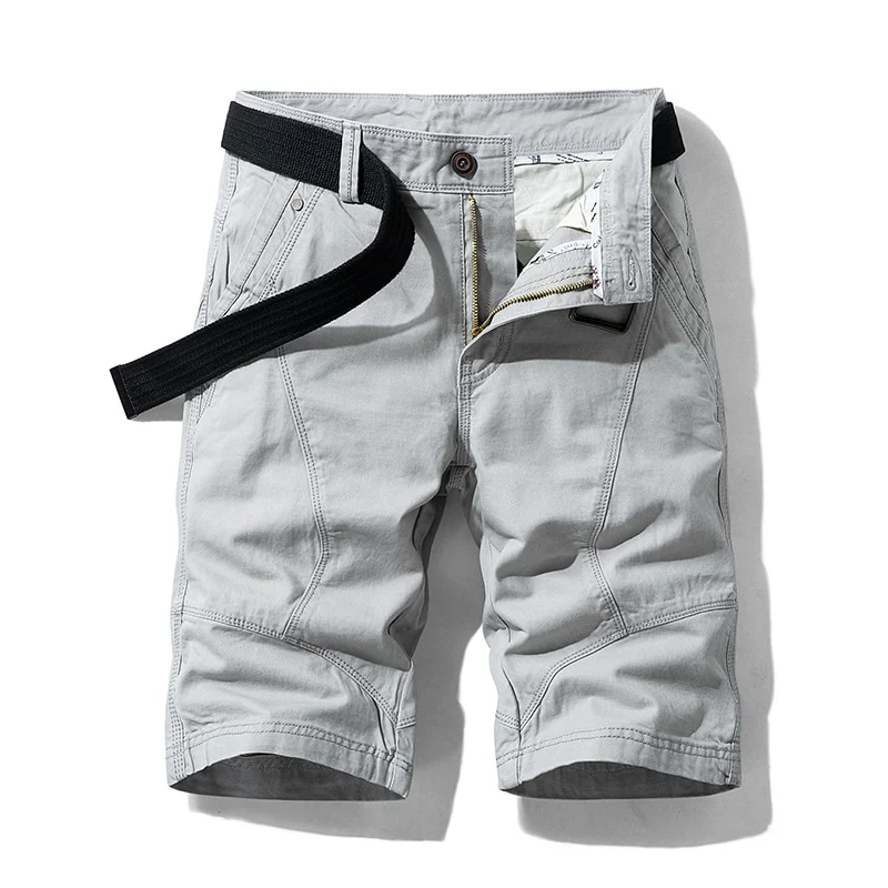 Luulla Men 2021 Summer New Casual Vintage Classic Pockets Cargo Shorts Men Outwear Fashion Twill Cotton Camouflage Shorts Men - Image 14