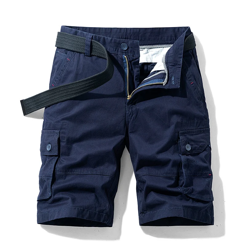 Luulla Men 2021 Summer New Casual Vintage Classic Pockets Cargo Shorts Men Outwear Fashion Twill Cotton Camouflage Shorts Men - Image 9
