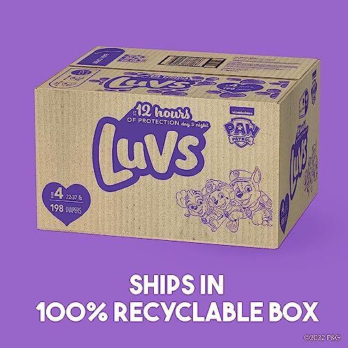 Luvs Diapers - Size 4, 198 Count, Paw Patrol Disposable Baby Diapers - Image 9