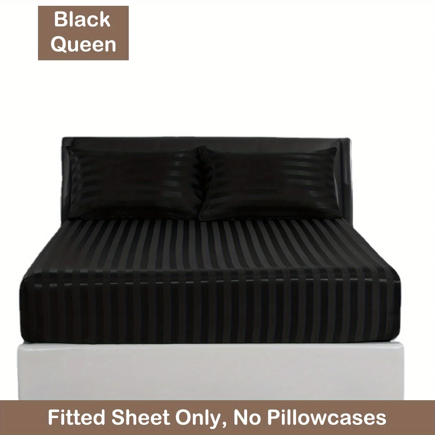 Luxurious Striped Woven Fitted Sheet - Soft, Breathable & Easy-Care Design for Superior Comfort and Healthy Sleep - Image 20