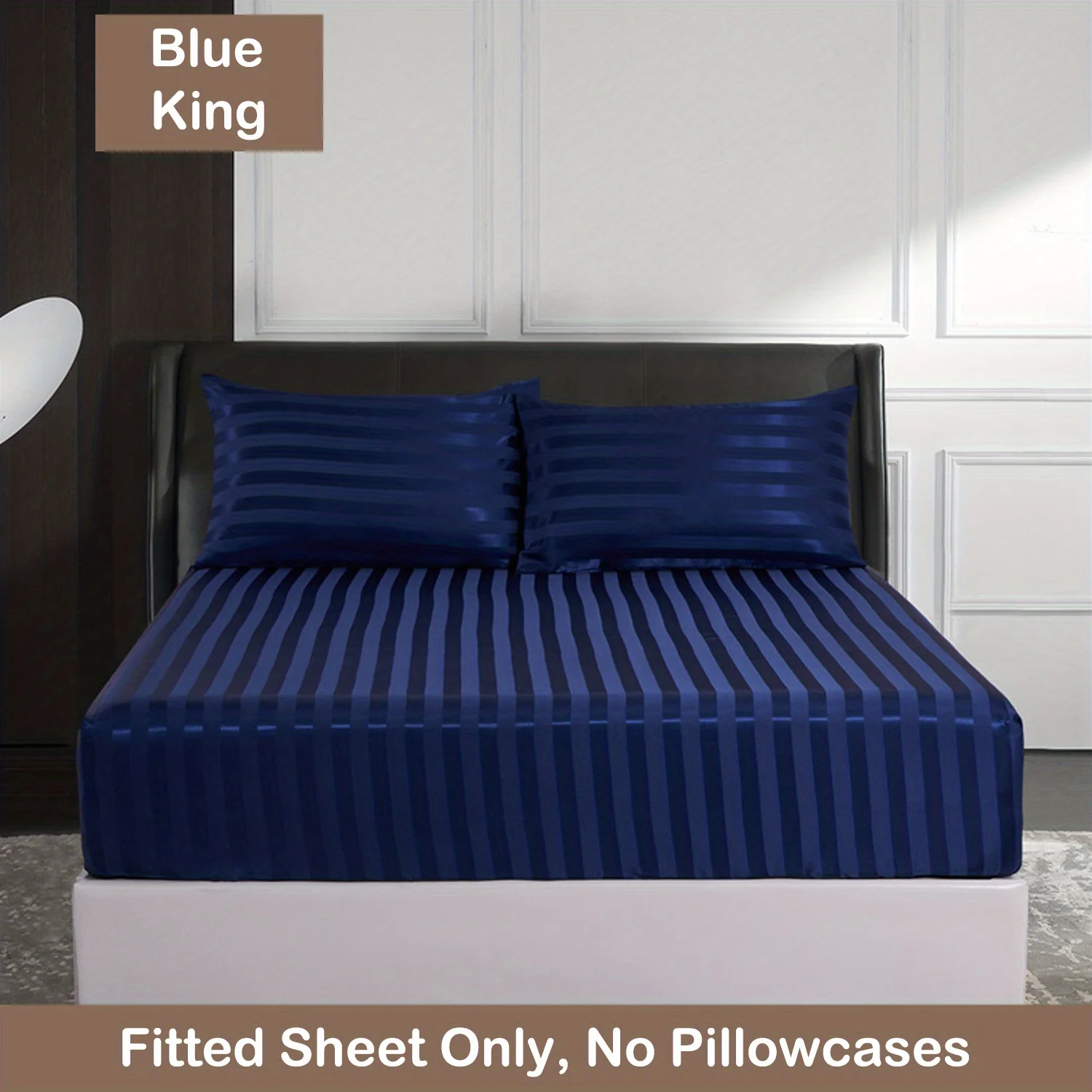 Luxurious Striped Woven Fitted Sheet - Soft, Breathable & Easy-Care Design for Superior Comfort and Healthy Sleep - Image 28
