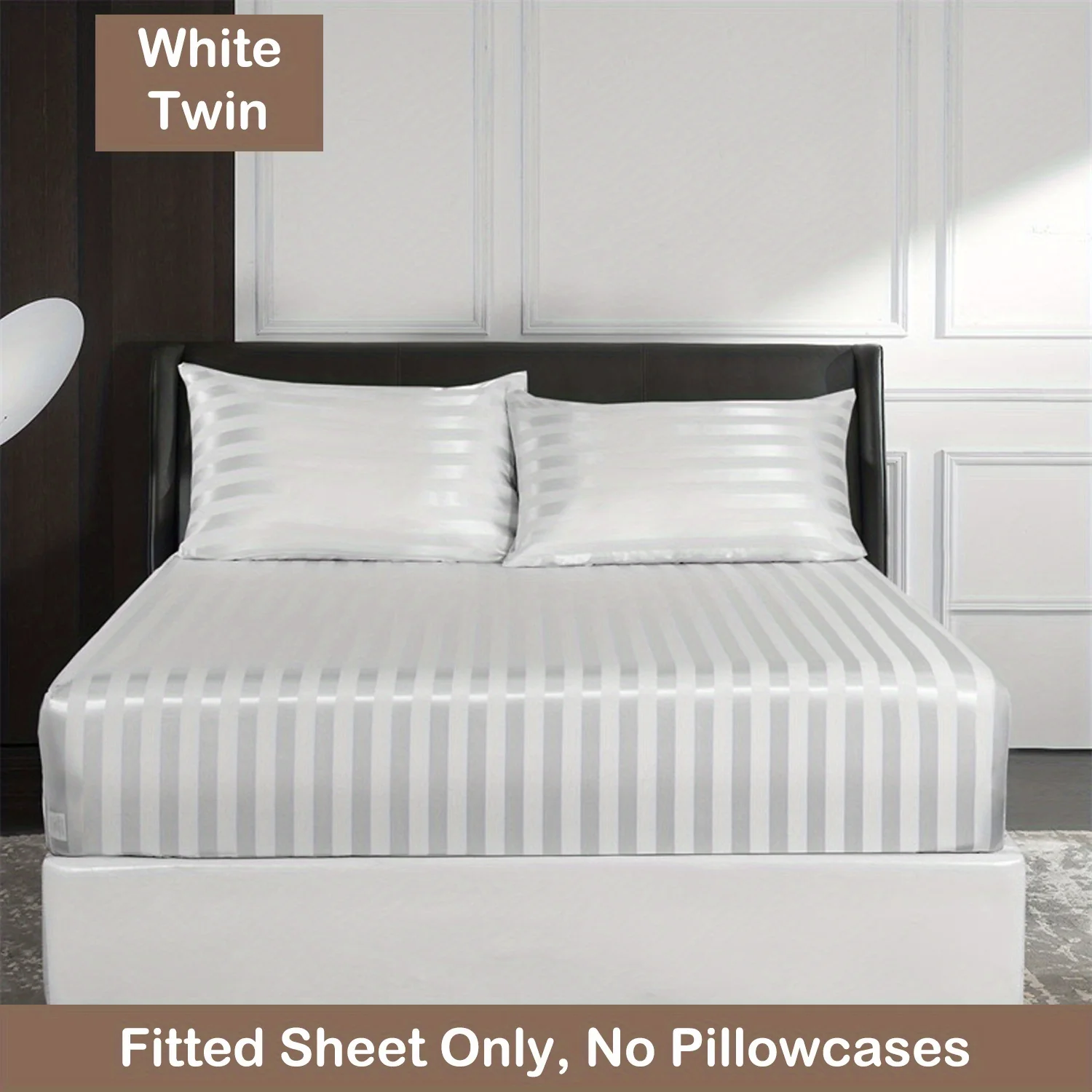 Luxurious Striped Woven Fitted Sheet - Soft, Breathable & Easy-Care Design for Superior Comfort and Healthy Sleep - Image 29
