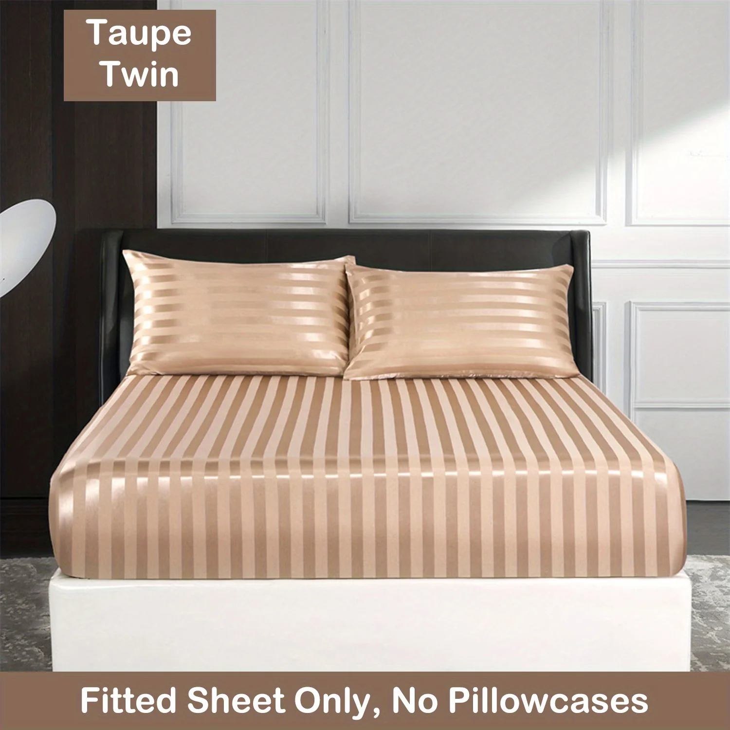 Luxurious Striped Woven Fitted Sheet - Soft, Breathable & Easy-Care Design for Superior Comfort and Healthy Sleep - Image 30