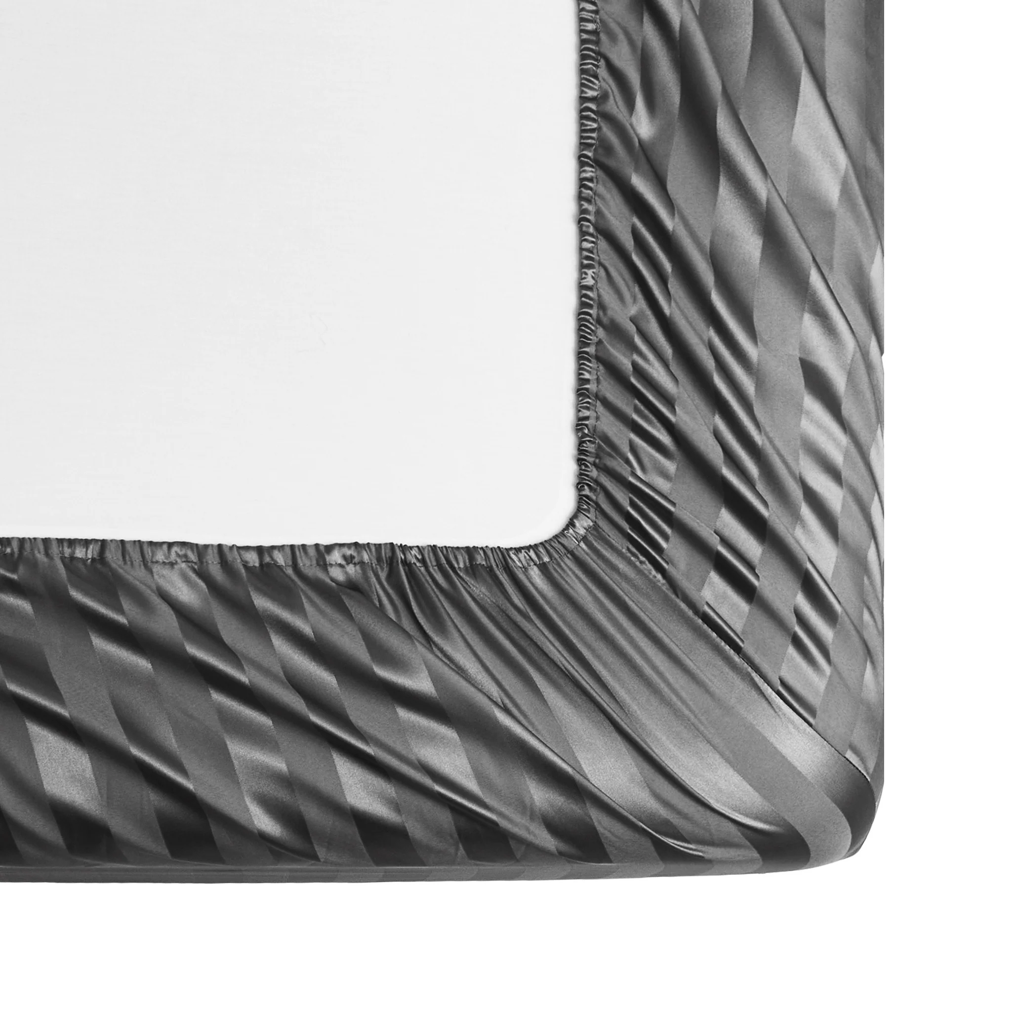 Luxurious Striped Woven Fitted Sheet - Soft, Breathable & Easy-Care Design for Superior Comfort and Healthy Sleep - Image 8
