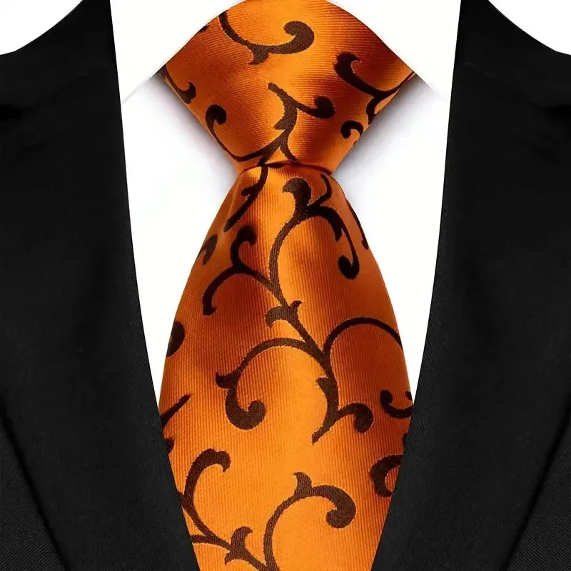 Luxury 8CM Mens Necktie Floral Paisley Classic Ties For Man Groom Jacquard Woven Neck Tie Business Wedding Party - Image 21