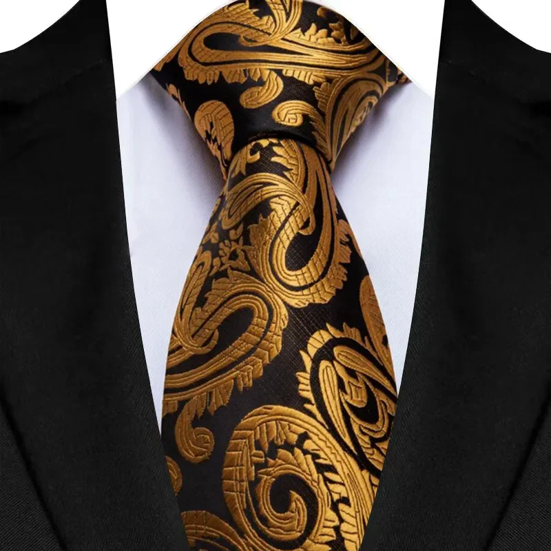 Luxury 8CM Mens Necktie Floral Paisley Classic Ties For Man Groom Jacquard Woven Neck Tie Business Wedding Party - Image 27