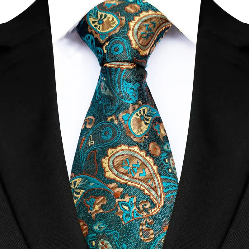 Luxury 8CM Mens Necktie Floral Paisley Classic Ties For Man Groom Jacquard Woven Neck Tie Business Wedding Party - Image 10