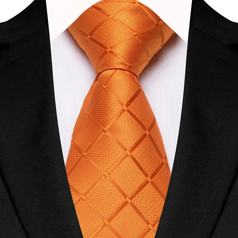 Luxury 8CM Mens Necktie Plaid & Checks Ties For Man Groom Groomsman Jacquard Woven Ascot Formal Business Party Accessories - Image 10
