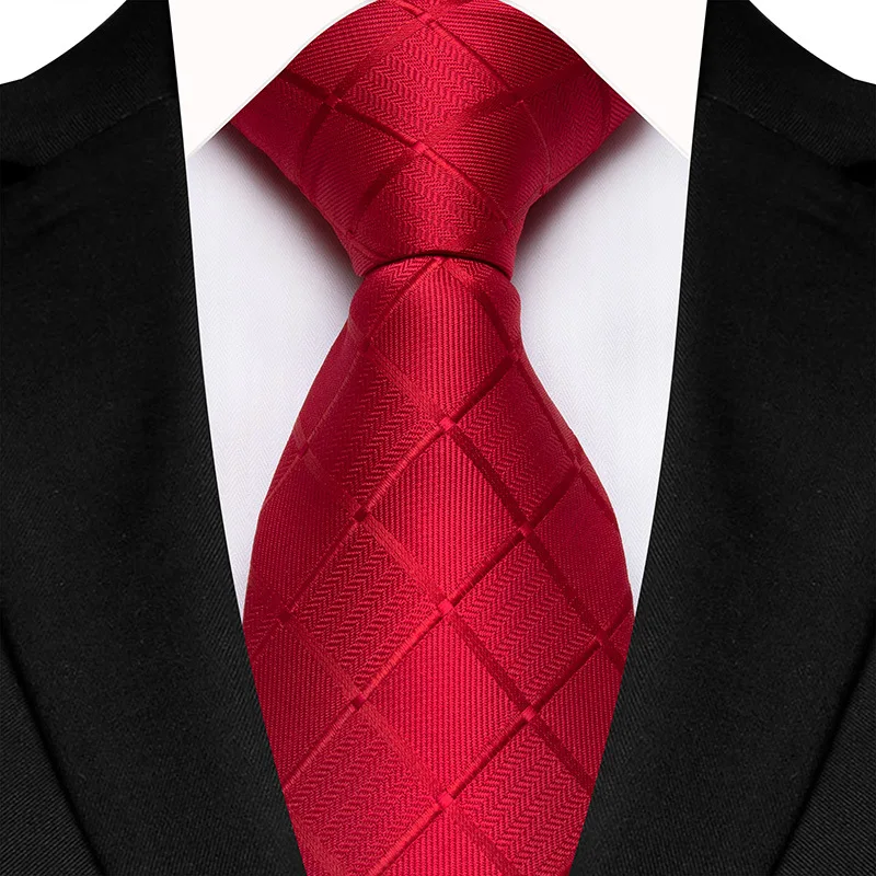 Luxury 8CM Mens Necktie Plaid & Checks Ties For Man Groom Groomsman Jacquard Woven Ascot Formal Business Party Accessories - Image 11